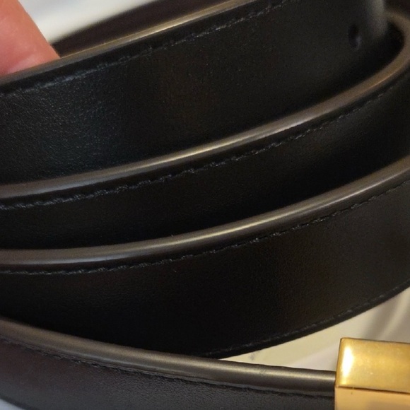 Coach Black and Gold Adjustable Women's Belt - Picture 2 of 4